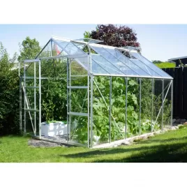 Skleník VITAVIA URANUS 9900 čiré sklo 3 mm stříbrný LG1037
