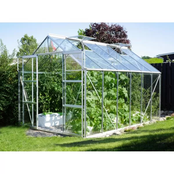 Skleník VITAVIA URANUS 9900 čiré sklo 3 mm stříbrný LG1037