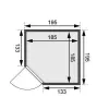 Finská sauna KARIBU TILDA (6174) LG2496