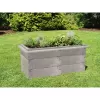 Vyvýšený záhon z plastu 60x130x20 cm JUWEL TIMBER jedno patro LG1691