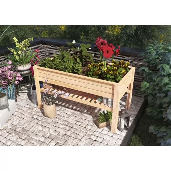 Vyvýšený záhon KARIBU HOCHBEET (83330) natur