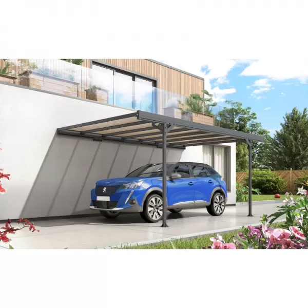 Carport TRIGANO JARDIN MISTRAL WALL LG2461