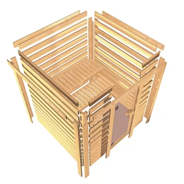 Finská sauna KARIBU JARA (6172) LG2497