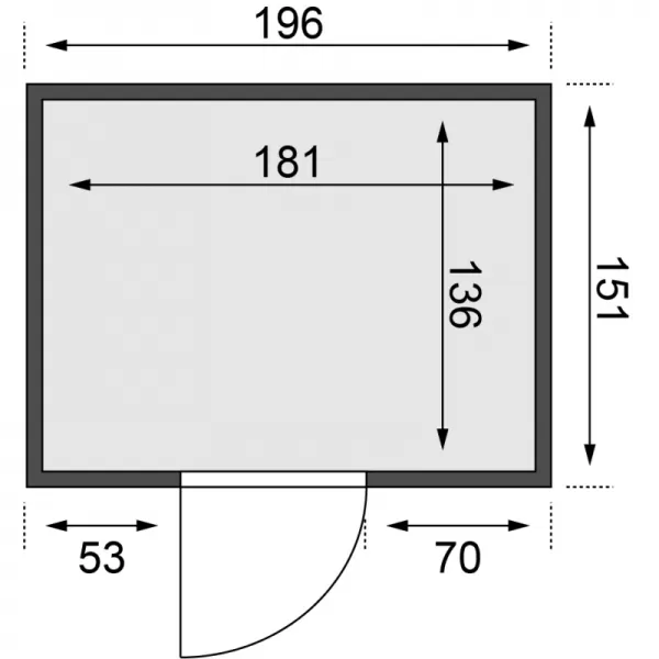 Finská sauna KARIBU BODIN (47829) LG2493
