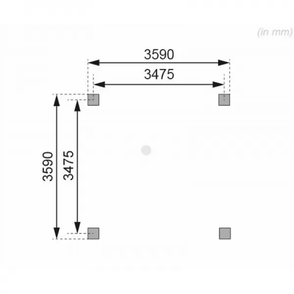 Carport KARIBU KIRN 1 68843 LG2490
