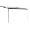 Hliníková pergola LANITPLAST WALL 33 antracit + bronz PC LG2120