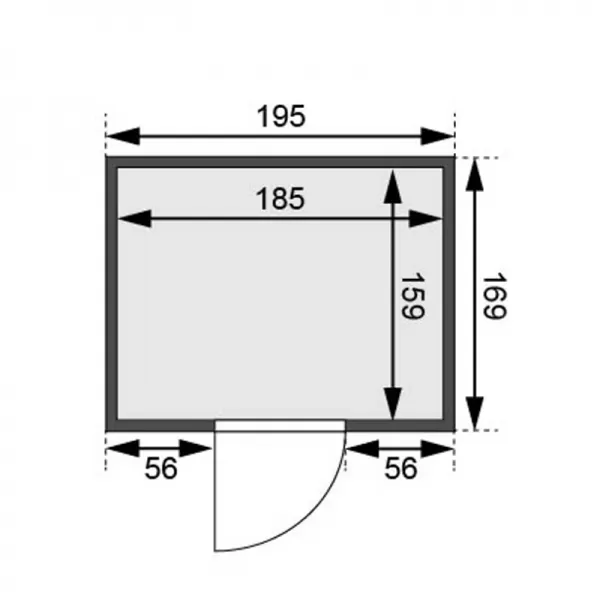 Finská sauna KARIBU ADELINA (6168) LG2495