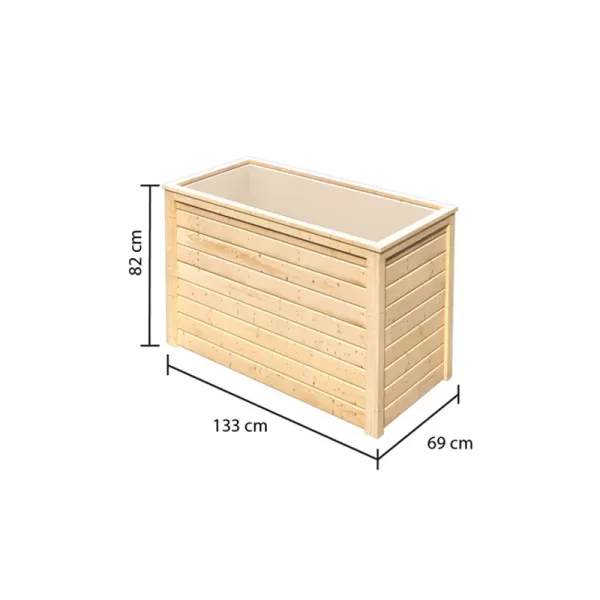 Vyvýšený záhon KARIBU HOCHBEET 191 (64561) natur