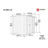 Domek GLOBEL 65 ANTRACIT se střešním oknem LG2068