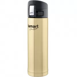 Termoska s pojistkou zlatá Branche 0,42L LAMART LT4009