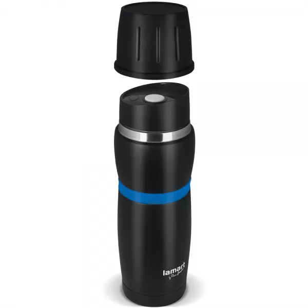 Termoska černo/modrá Cup 0,48L LAMART LT4053