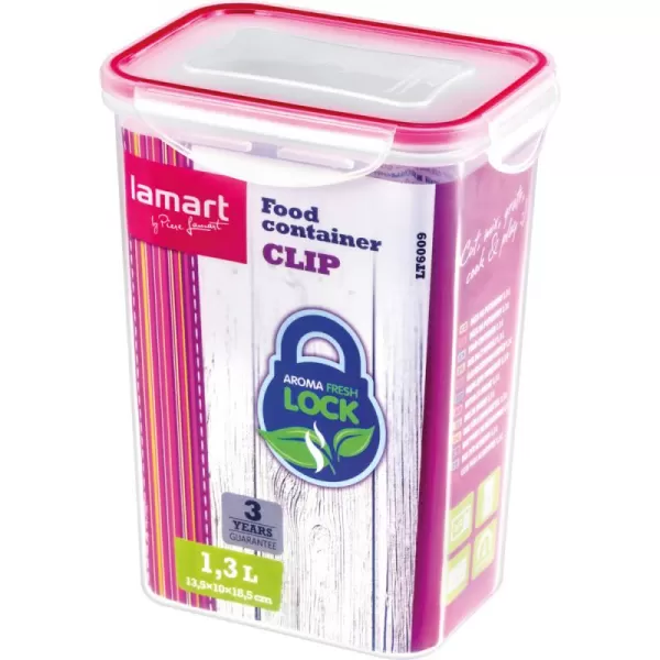 Dóza obdelníková Clip 1,3l LAMART LT6009