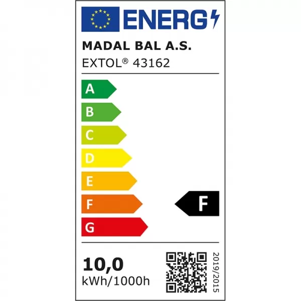 Stolní lupa se světlem a krytem čočky, 1000lm, 5x zvětšení Extol Light 43162