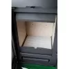 Kachlová kamna černá, zelená kachlový top Haas+Sohn MANTA