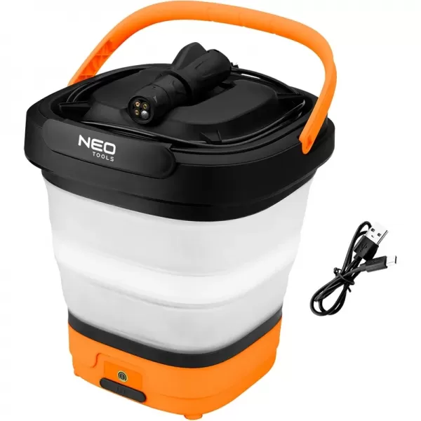 Myčka tlaková 12V, 5 barů, skládací vědro, USB-C NEO tools 04-605