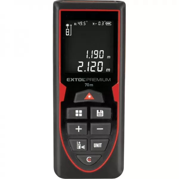 Metr laserový 70m (zelený) s Li-ion baterií Extol Premium 8820047