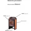 Krbová kamna HS FLAMINGO MELAND - béžová