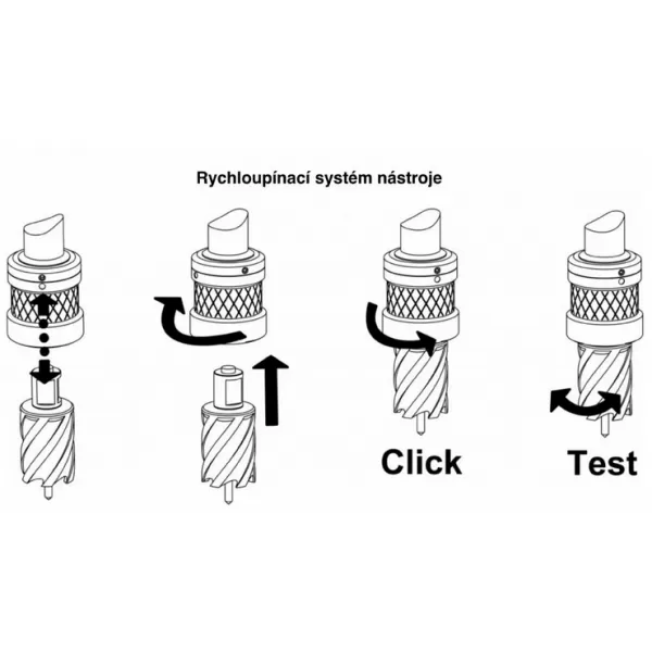 Rychloupínací pouzdro MK3 pro vrtáky s upínáním Weldon 19 mm N.KO Machines DJXK_50_MT3