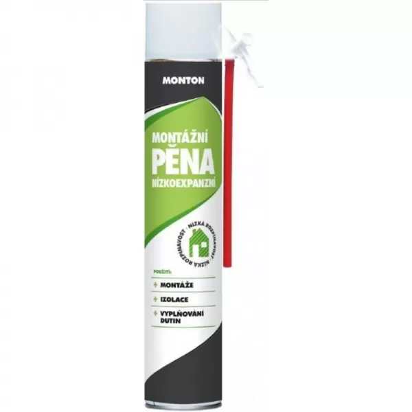 Nízkoexpanzní montážní pěna trubičková SOUDAL MONTON 750ml