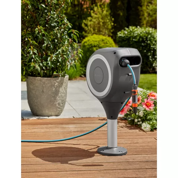 Terasový box na hadici RollUp S, 15 m, bílý, automatické navíjení Gardena 18607-20