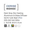 Svítidlo Nova Luce CERISE S TOP GREY stropní, IP 54, GU10