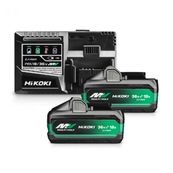 Sada akumulátorů a nabíječky (36V/18V - 2.5Ah/5.0Ah) HiKOKI UC18YSL3WHZ