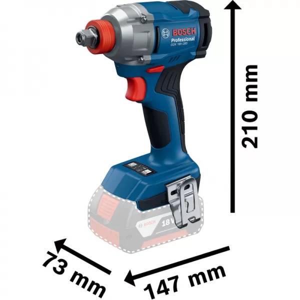 Aku rázový utahovák 18V bez aku Bosch GDX 18V-285 06019N2120