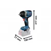 Aku rázový utahovák 18V bez aku Bosch GDS 18V-750 C 0 601 9L9 000