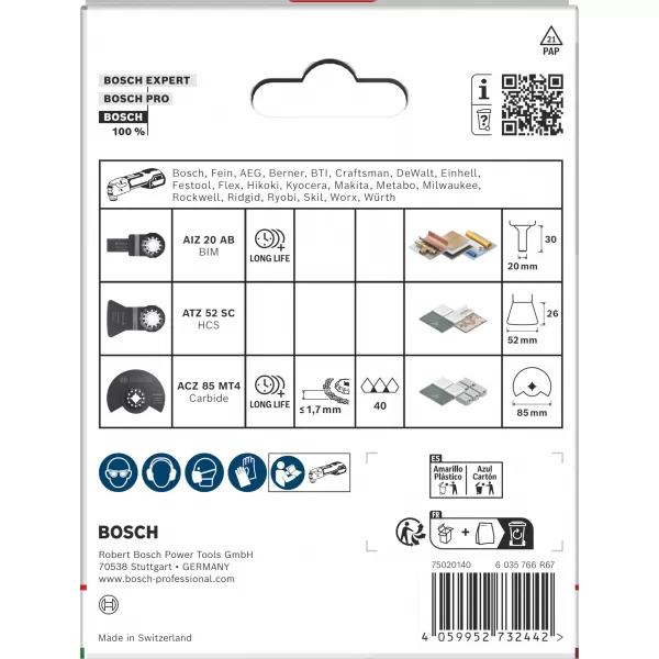 3dílná sada na dlaždice Bosch 2608669332
