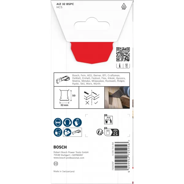 Ponorný pilový list HCS AIZ 32 BSPC Hard Wood 32 x 50 mm Bosch 2608669243