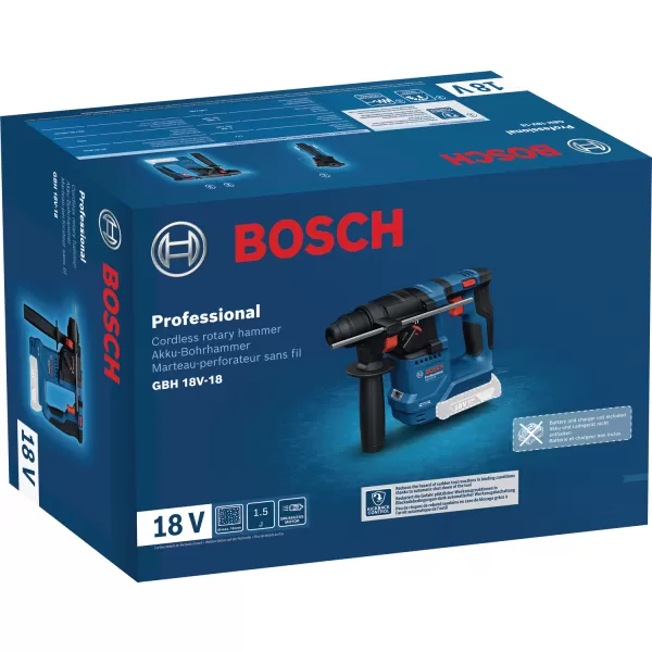 Aku vrtací kladivo s SDS plus 18V bez aku Bosch GBH 18V-18