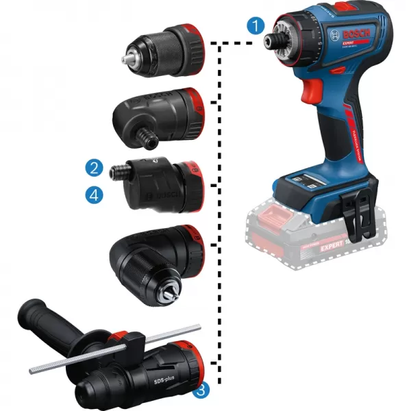 Aku vrtací šroubovák 18V 2x4,0Ah Bosch EXPERT EXSR18V-90FC