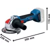 Aku úhlová bruska 18V bez aku Bosch GWX 18V-8 06019N9103
