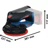 Aku excentrická bruska 18V bez aku Bosch EXPERT EXEX18V-150-5