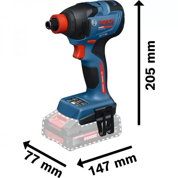 Aku rázový utahovák 18V bez aku Bosch EXPERT EXDX18V-210