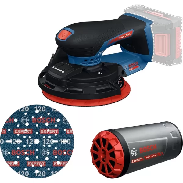 Aku excentrická bruska 18V bez aku Bosch EXPERT EXEX18V-150-5
