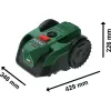 Robotická sekačka na trávu 18V 1x4,0Ah Bosch VISIMOW18V-100
