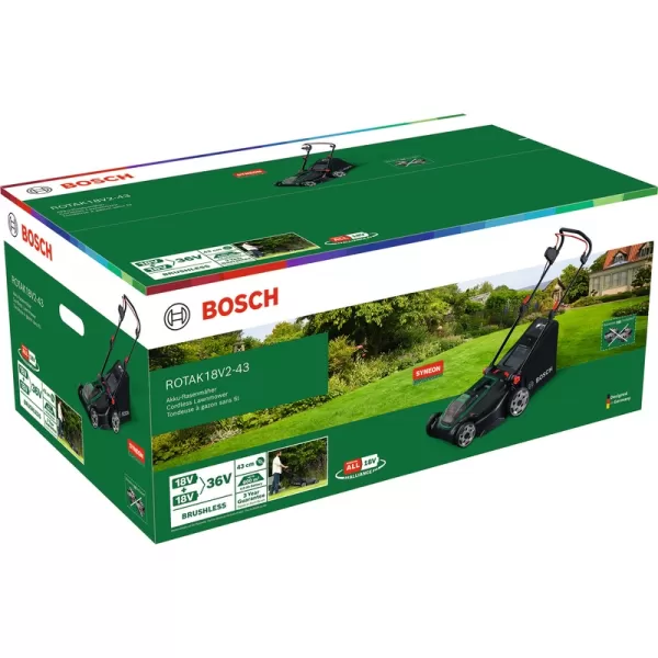Aku sekačka 18V 2x4,0Ah Bosch Rotak 18V2-43