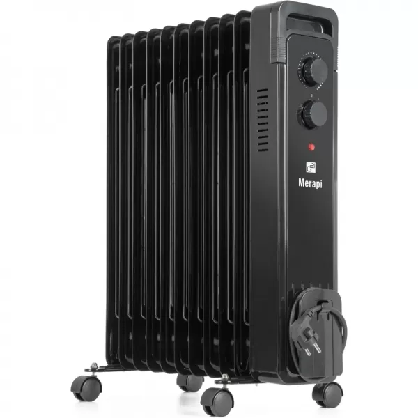 Olejový radiátor G21 Merapi černý, 11 žeber, 2500 W 777062
