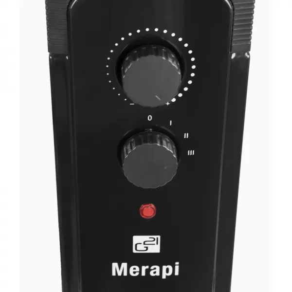 Olejový radiátor G21 Merapi černý, 11 žeber, 2500 W 777062