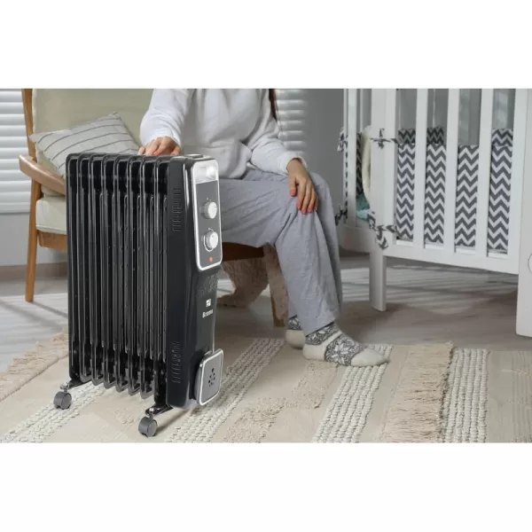 Olejový radiátor G21 Bromo černý, 9 žeber, 2000 W 777064