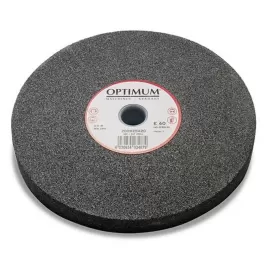 Brusný kotouč Optimum 200 x 25 x 20 mm - K60, tvrdost M, korund