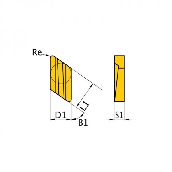 Břitové destičky Optimum K/55° 5 ks