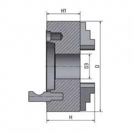 4-čelisťové sklíčidlo Optimum s nezávisle stavitelnými čelistmi o 200 mm Camlock 5