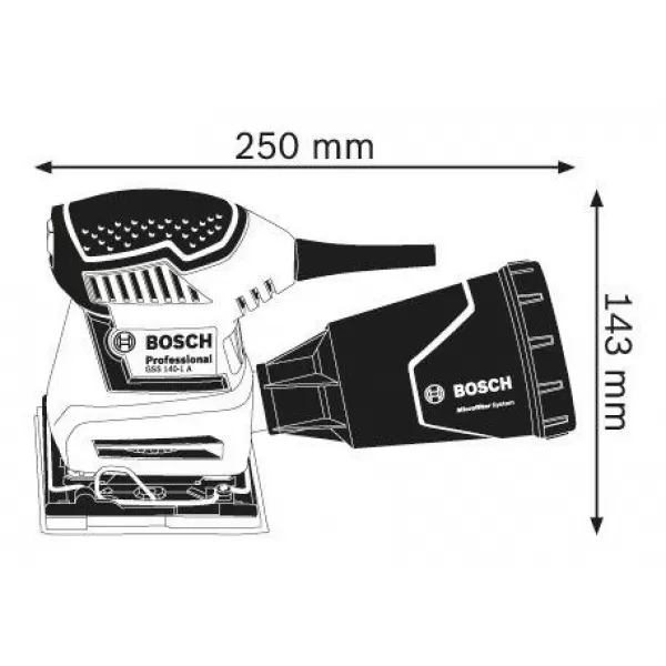 Vibrační bruska Bosch GSS 140-1 A Professional 0.601.2A2.100