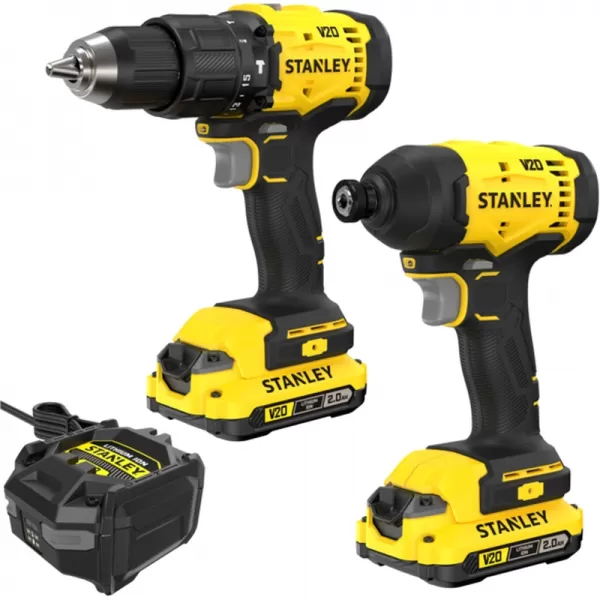 Kombo sada aku nářadí V20 18V 2x2,0 Ah Stanley FatMax SFMCK200D2