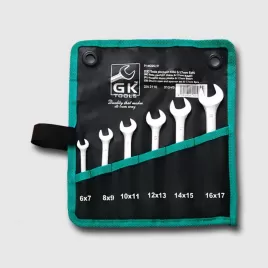 Sada plochých klíčů 6-32 mm 12 dílů chrom-obal GK TOOLS P16033/P