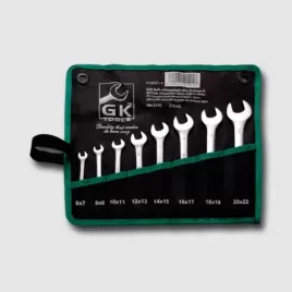 Sada plochých klíčů 6-22mm 31CrV3 chrom 8 dílů GK TOOLS P16031/P