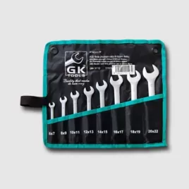 Sada plochých klíčů 6-22mm 31CrV3 matné 8 dílů GK TOOLS P16041/P