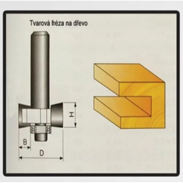 Tvarové frézy do dřeva 9,4x4mm STAVTOOL P70303